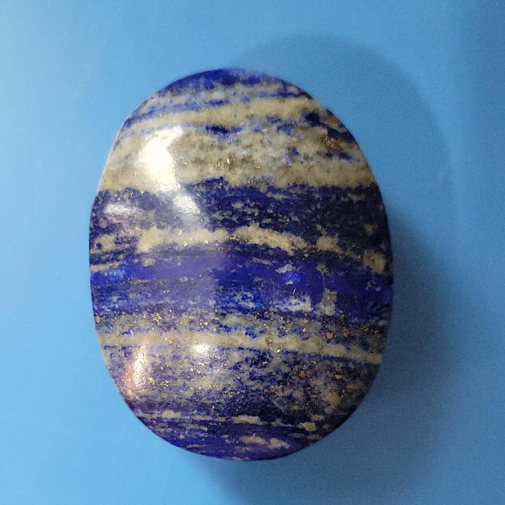 Lapis Lazuli Crystal Palm Stone